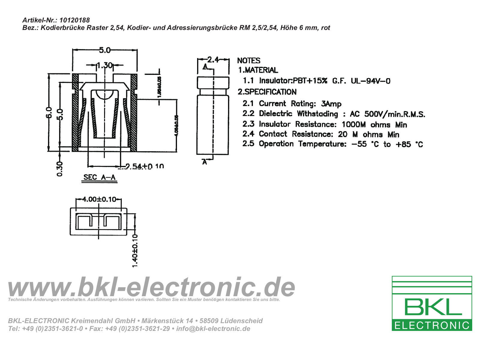 BKL BKL 10120188 Datasheet - ManualMachine.com