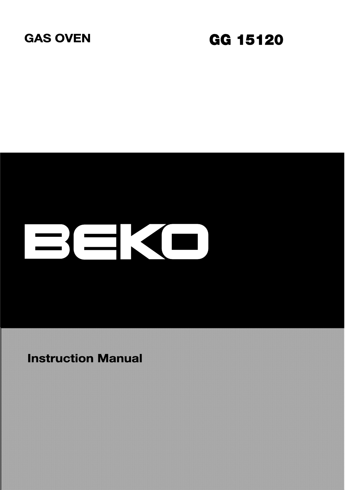 Beko CG15120 User manual