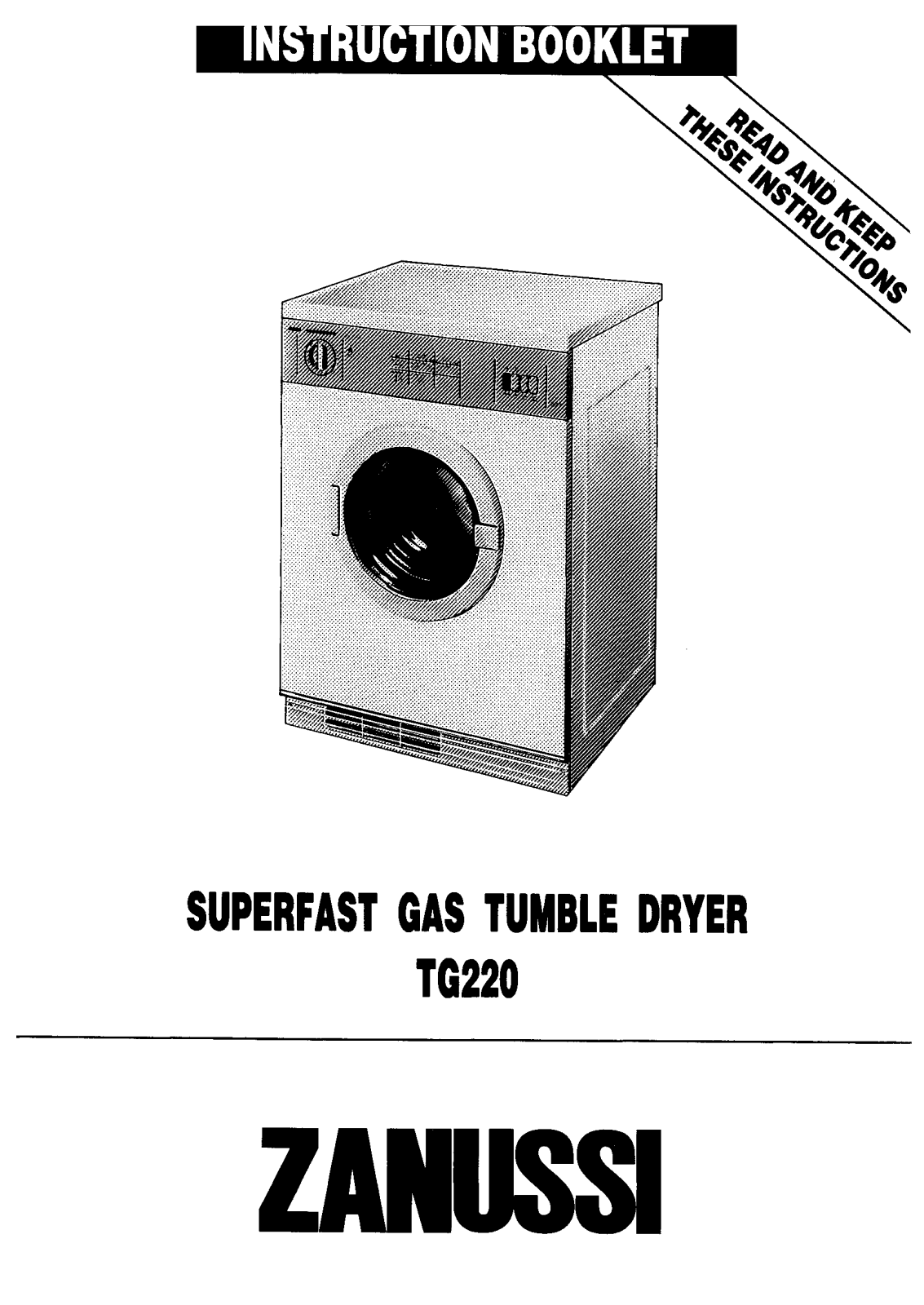 Zanussi TG220 User Manual