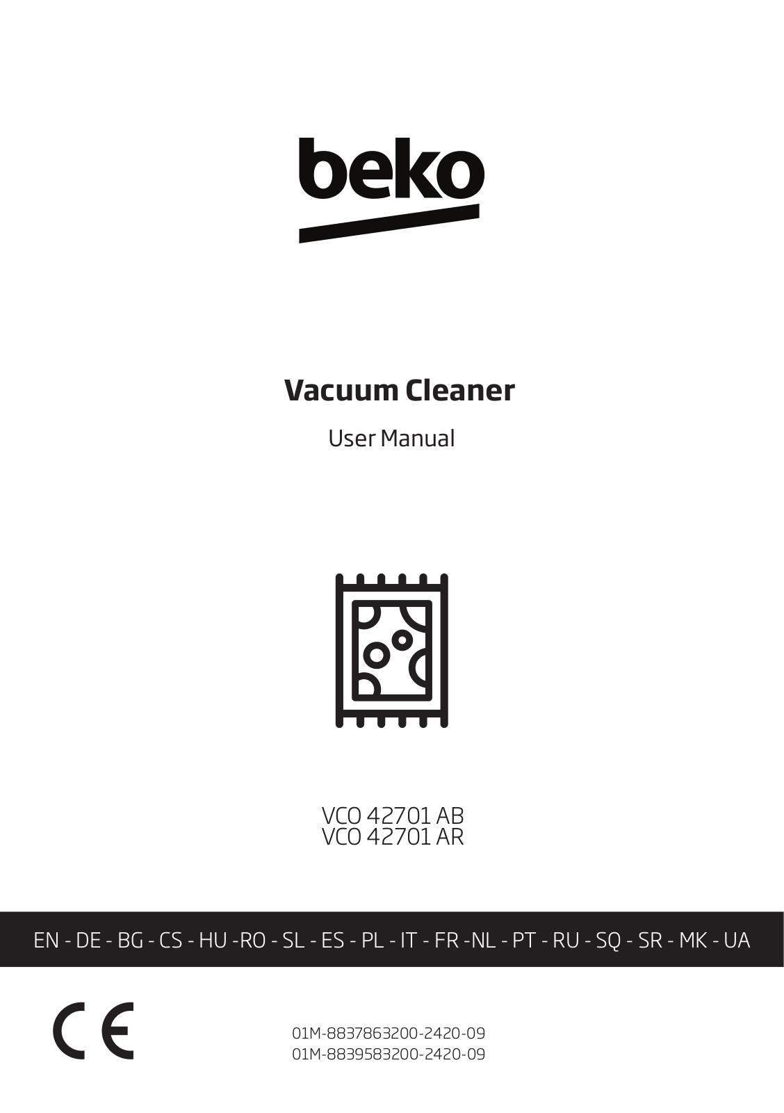 Beko VCO 42701 AB, VCO 42701 AR User manual