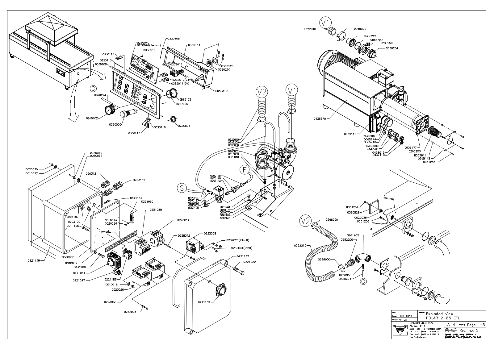 Henkelman Polar 2-85 Parts Diagram