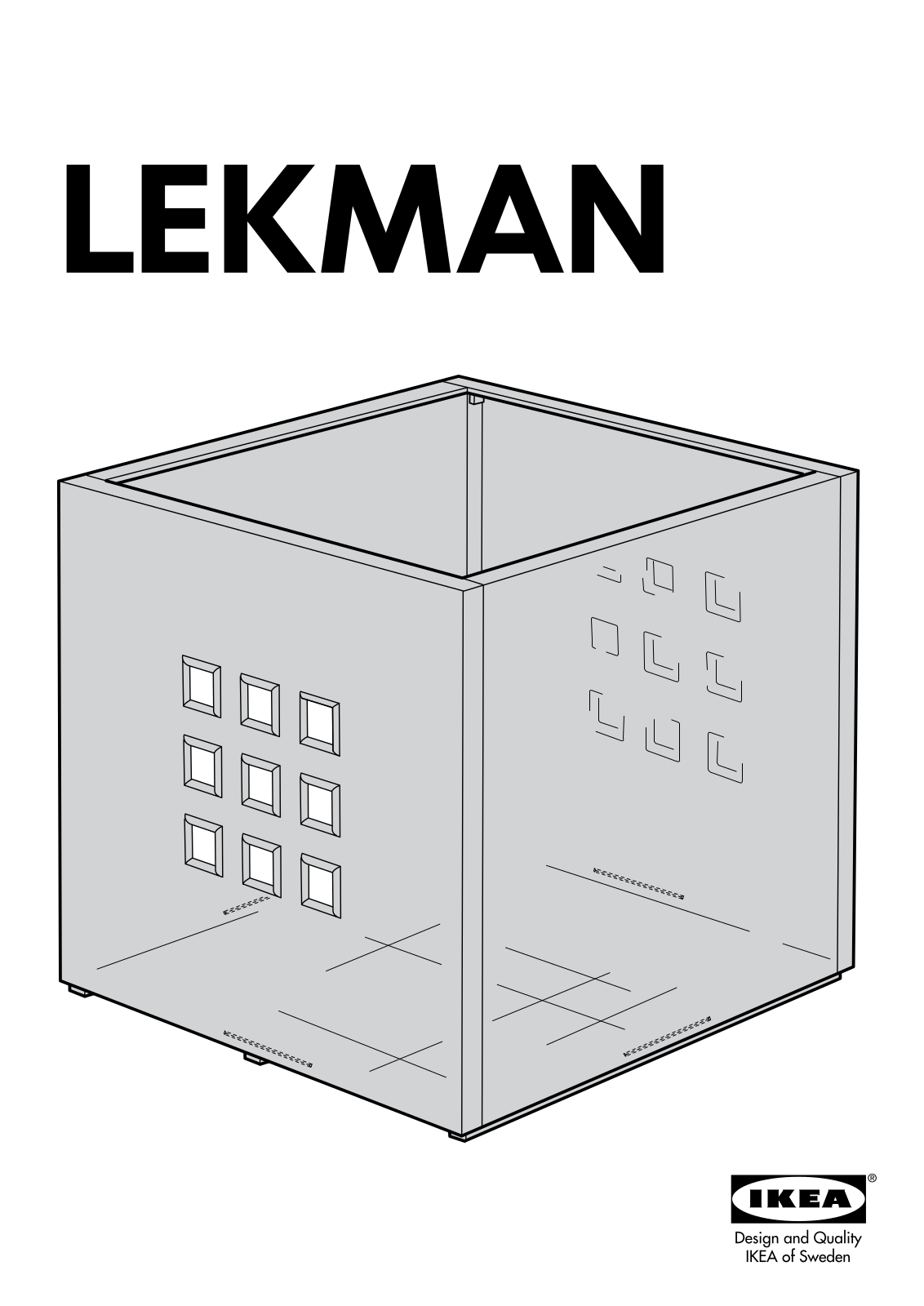 Ikea 70138400, S59030590, S99030588 Assembly instructions