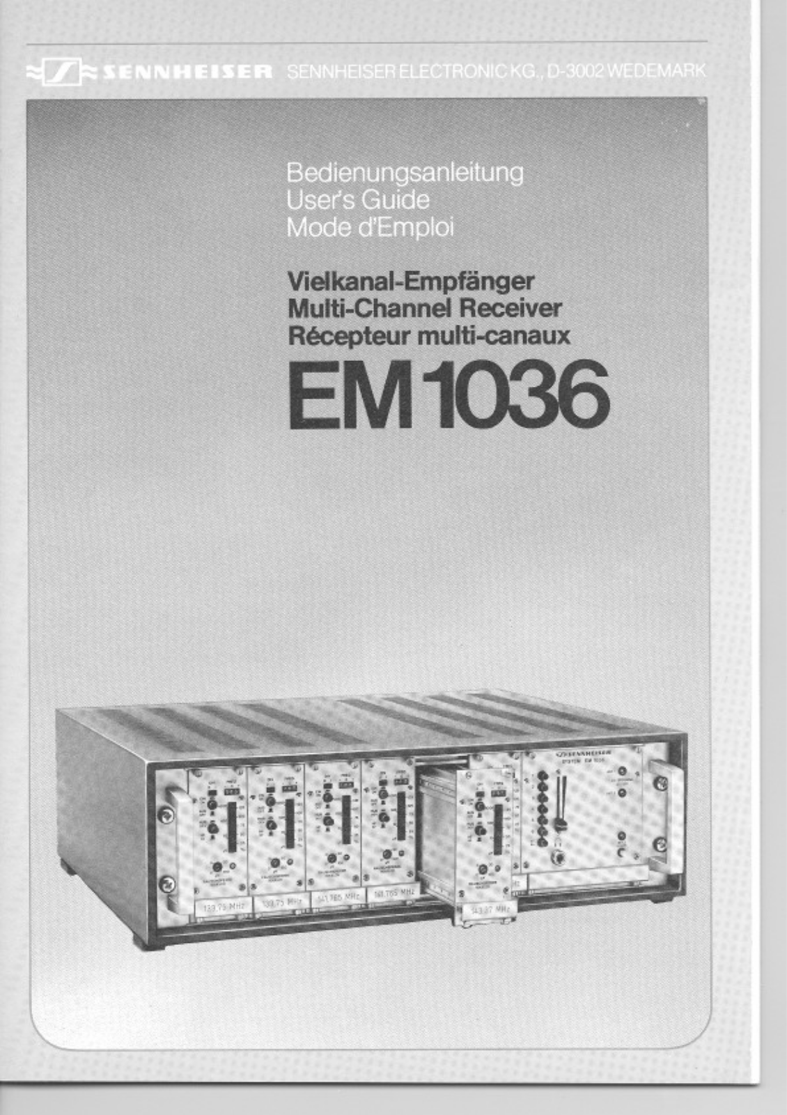 Sennheiser EM 1036 User Manual