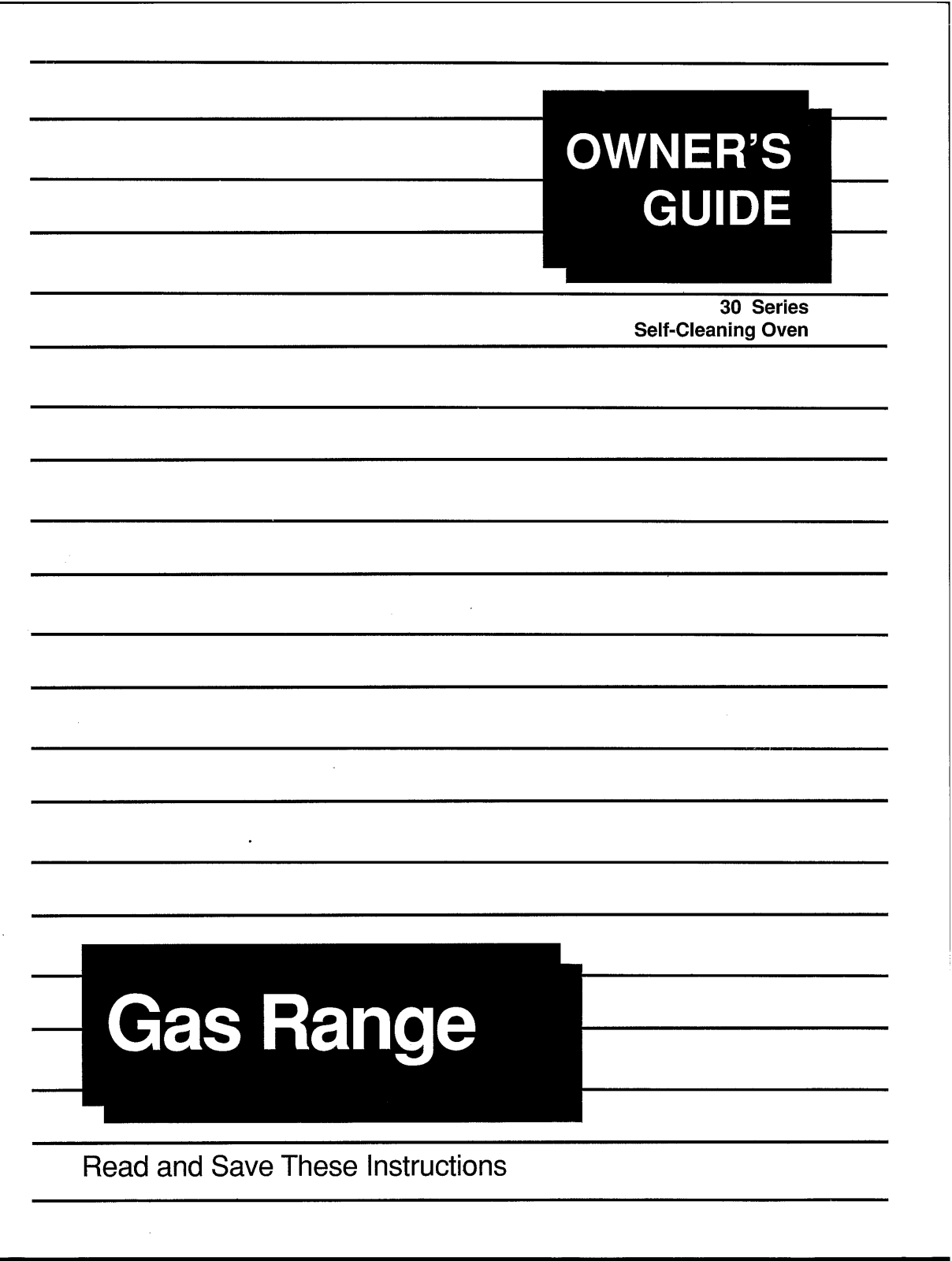 White outdoor 030 Owner's Manual