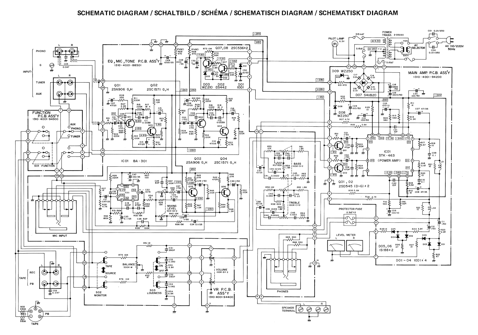 Sanyo DCA-30 Schematic