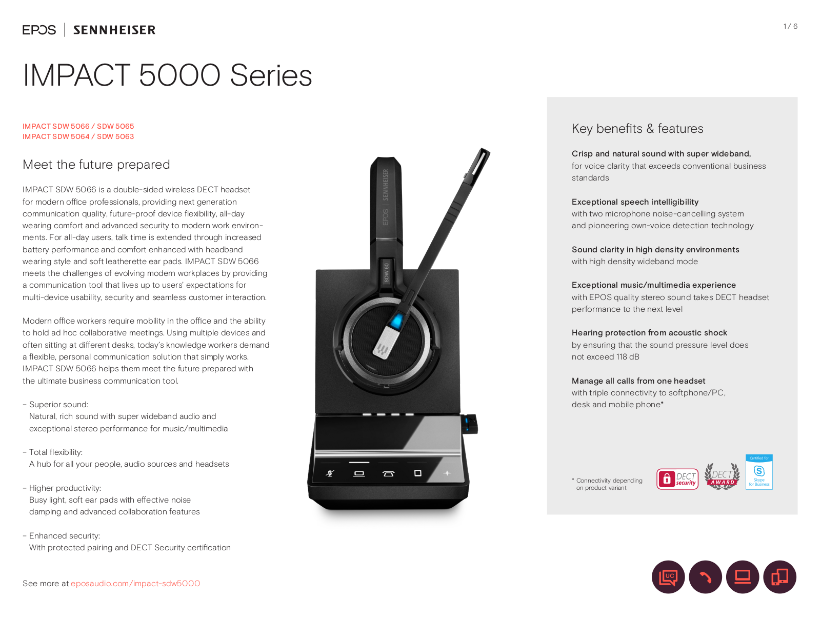 Sennheiser 506587 Product Data Sheet