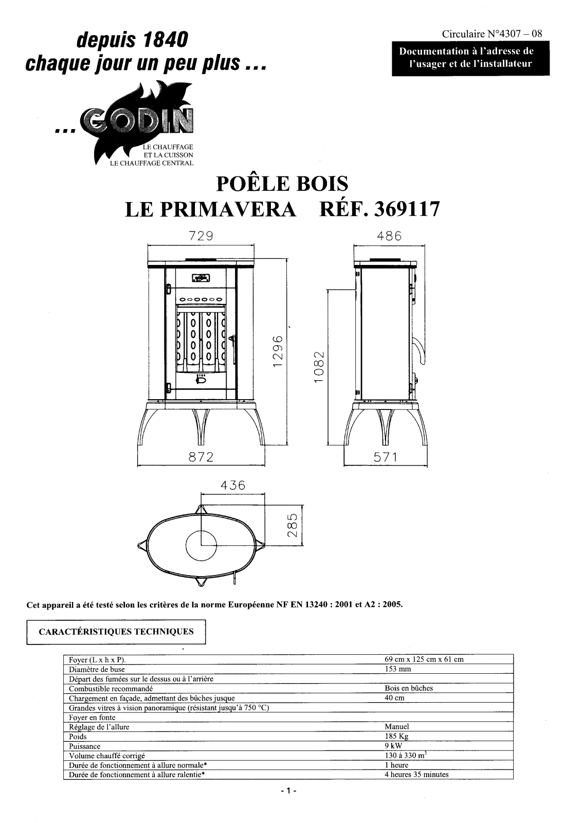 GODIN 369117 User Manual - ManualMachine.com