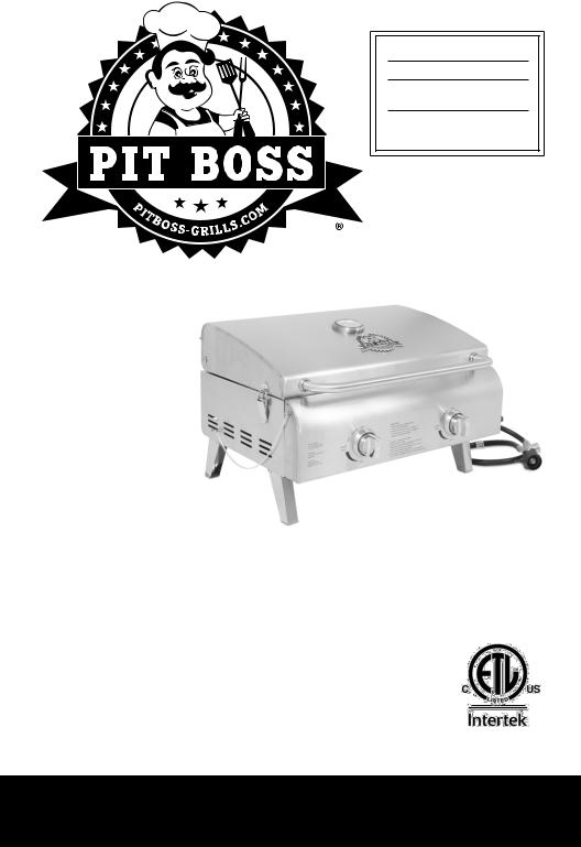 Pit boss PB200P User Manual