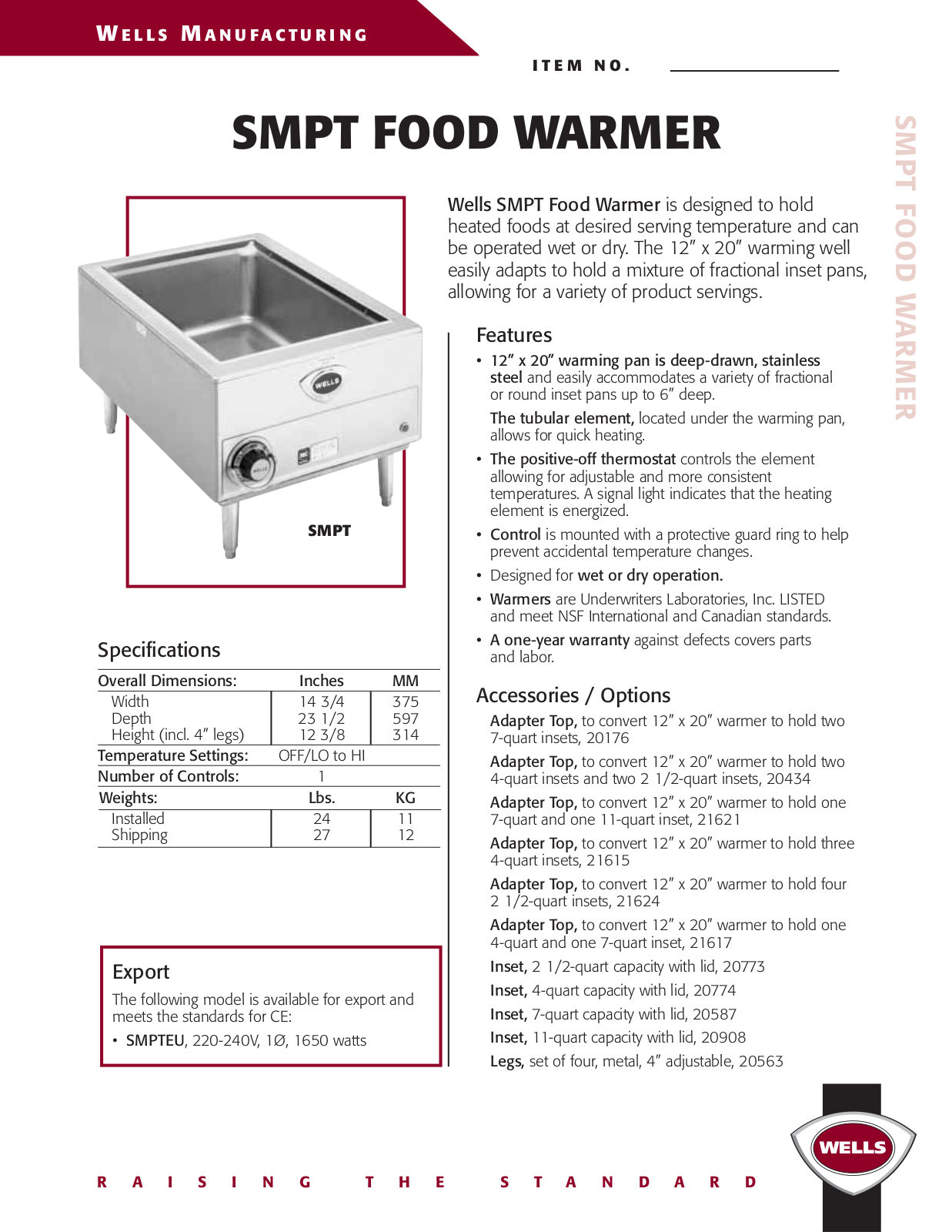 Wells SMPT User Manual