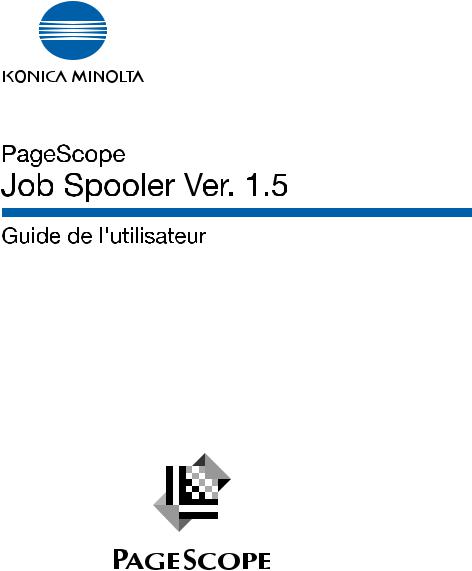 KONICA MINOLTA PS JOB SPOOLER VER1,5 User Manual