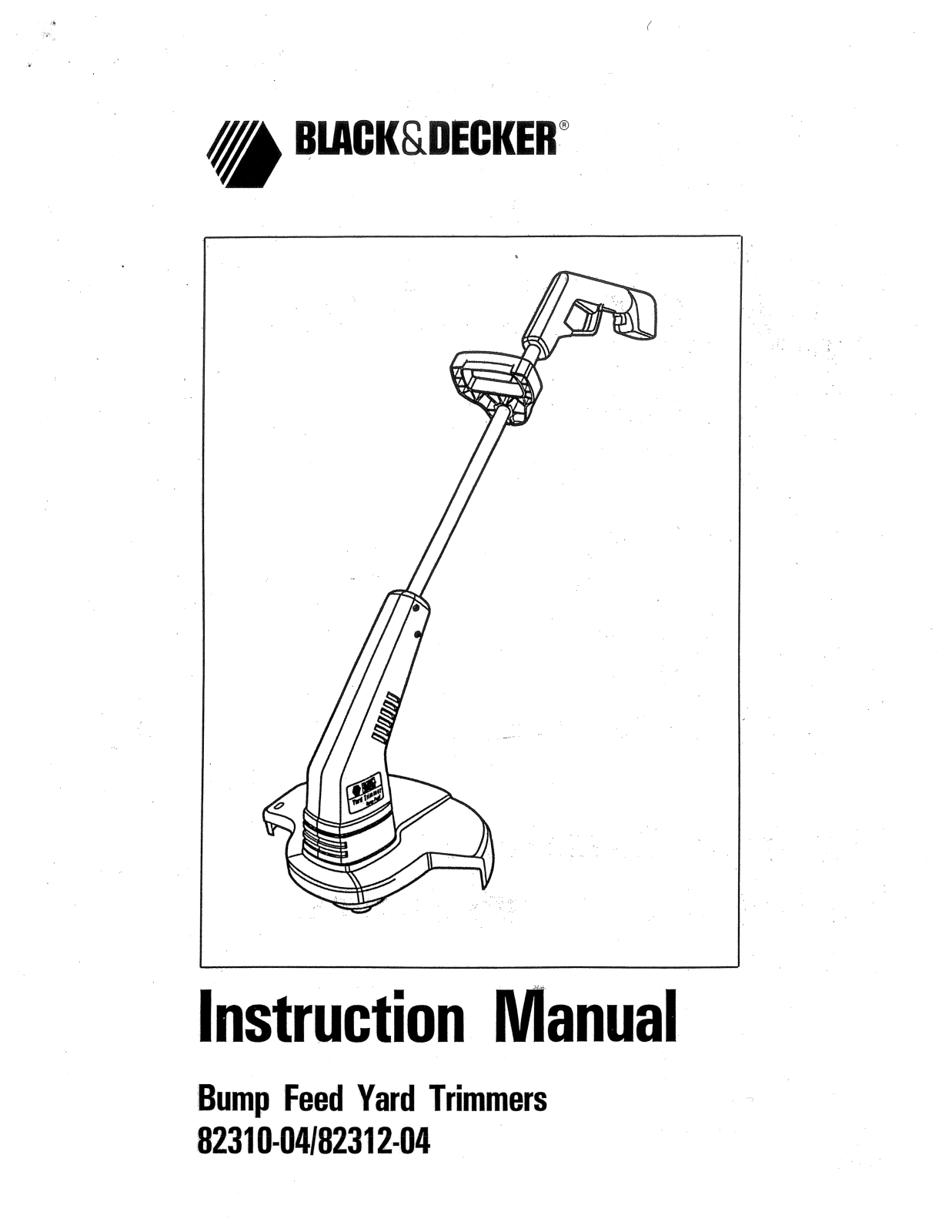 Black & Decker 82310-04, 82312-04 User Manual