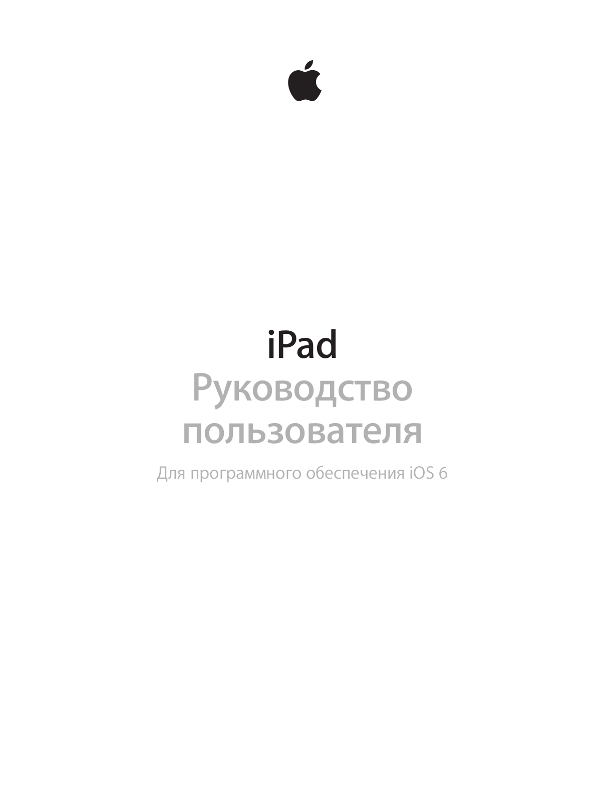 APPLE iPad iOS 6 User Manual