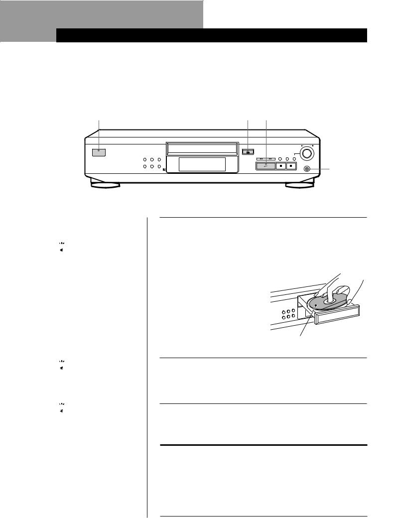 Sony CDP-XE300 User Manual