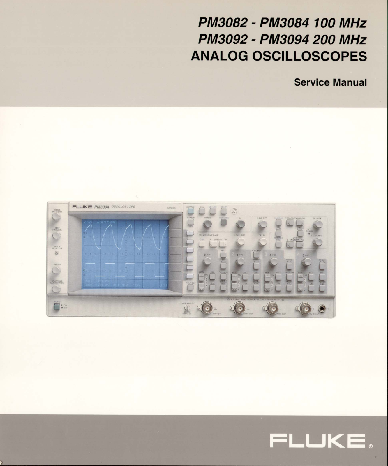 Philips PM3084, PM3082, PM3092, PM3094 User Manual