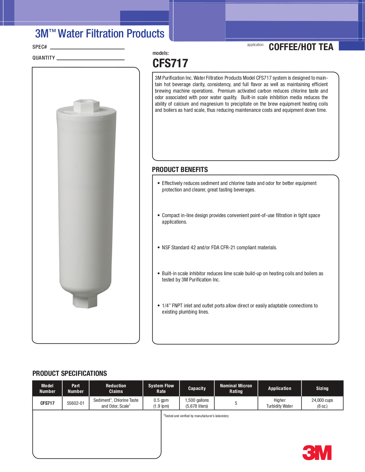 3M CFS717 User Manual