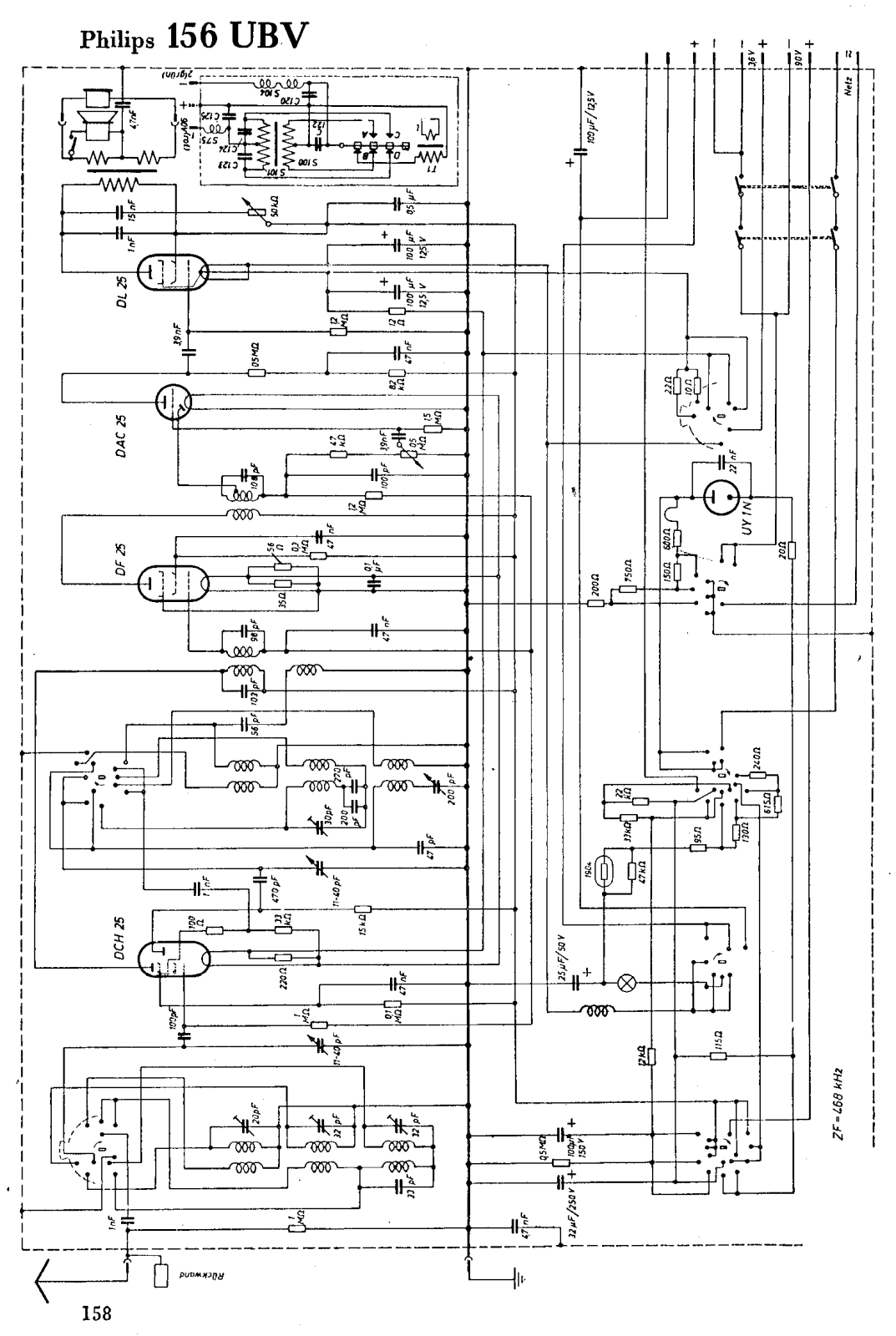 PHILIPS 156 U B V Service Manual