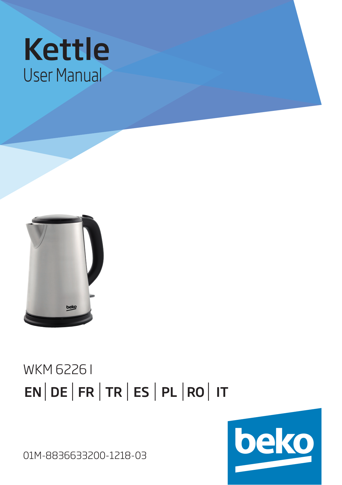 Beko WKM6226I - UK User Manual