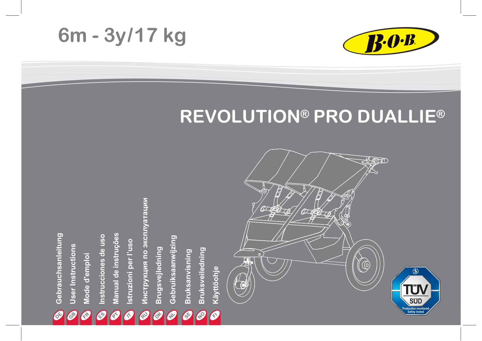 BOB Revolution Pro Duallie User Manual