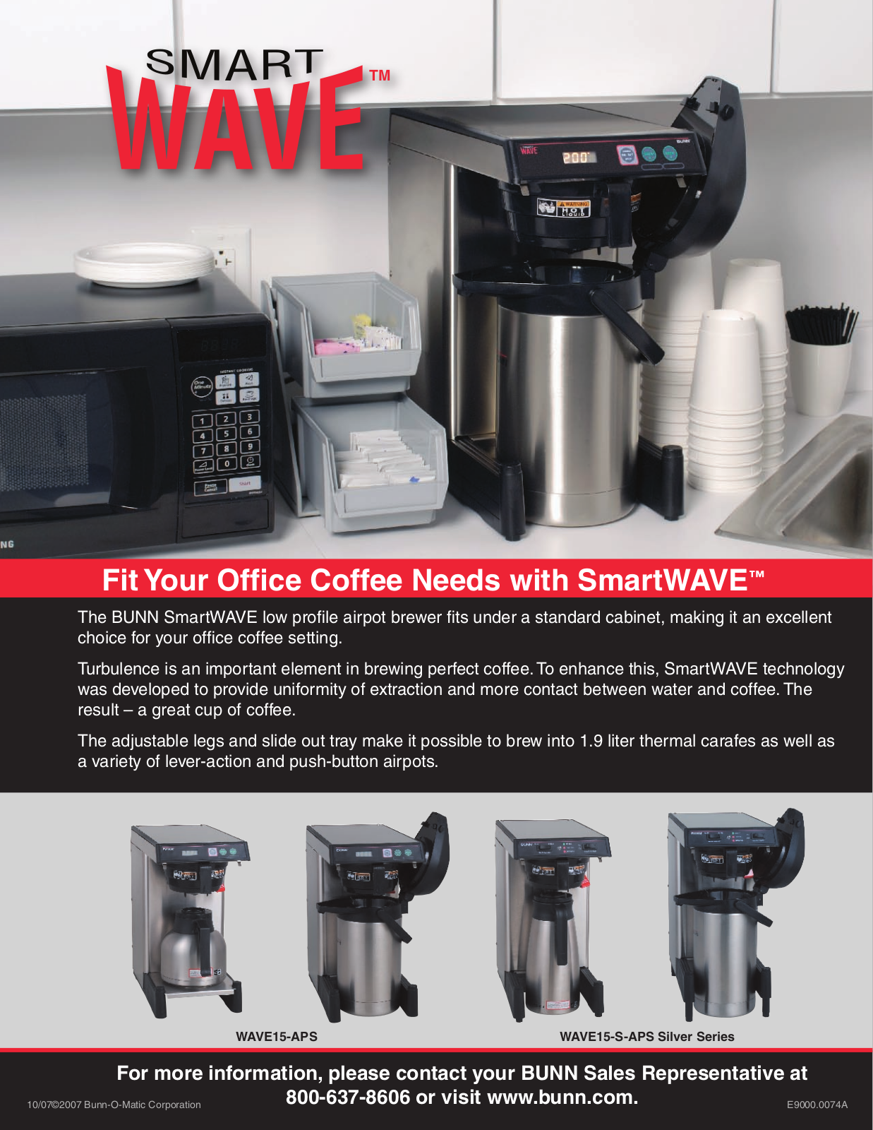 Bunn-O-Matic WAVE15-APS, WAVE15-S-APS General Manual - ManualMachine.com