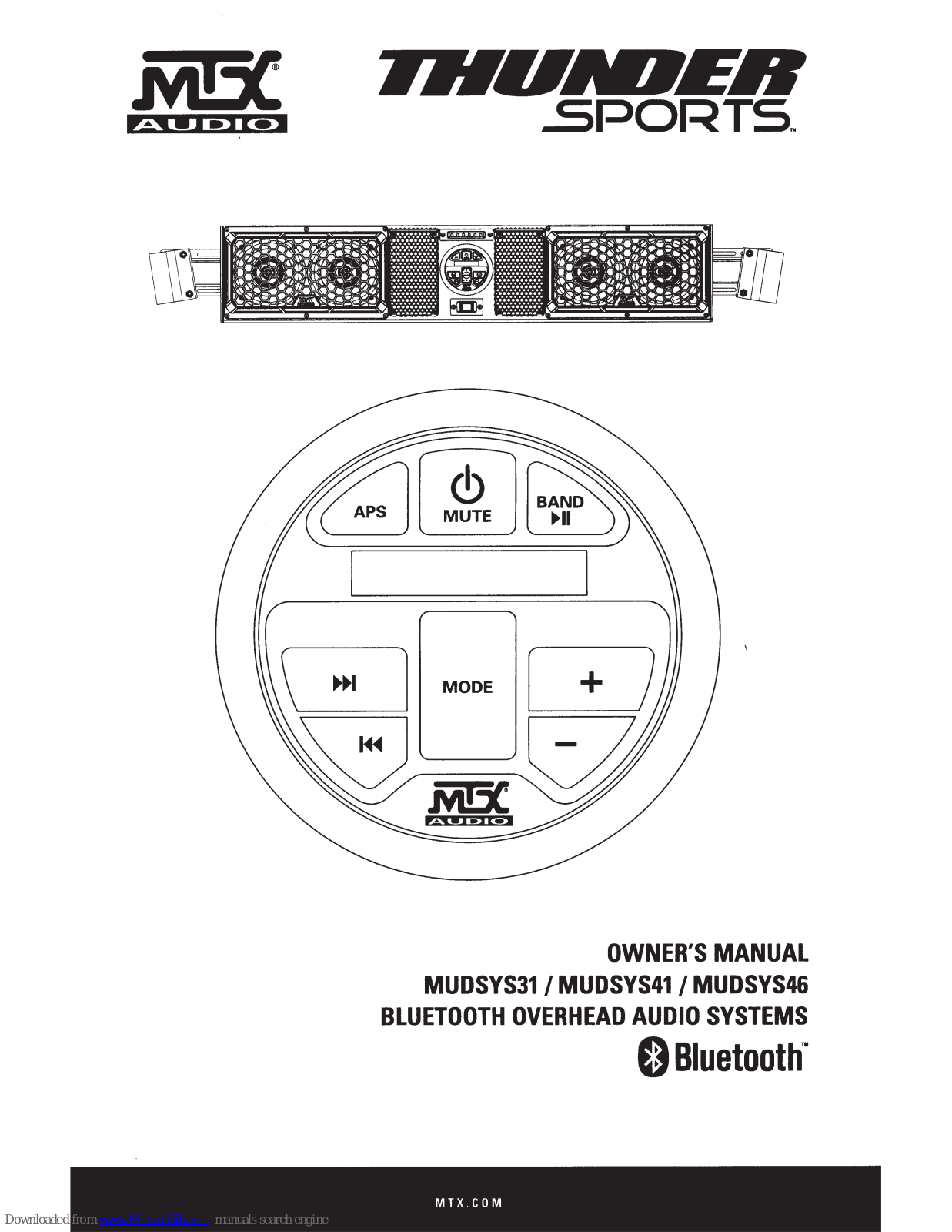 MTX MUDSYS3, MUDSYS41, MUDSYS46 Owner's Manual - ManualMachine.com
