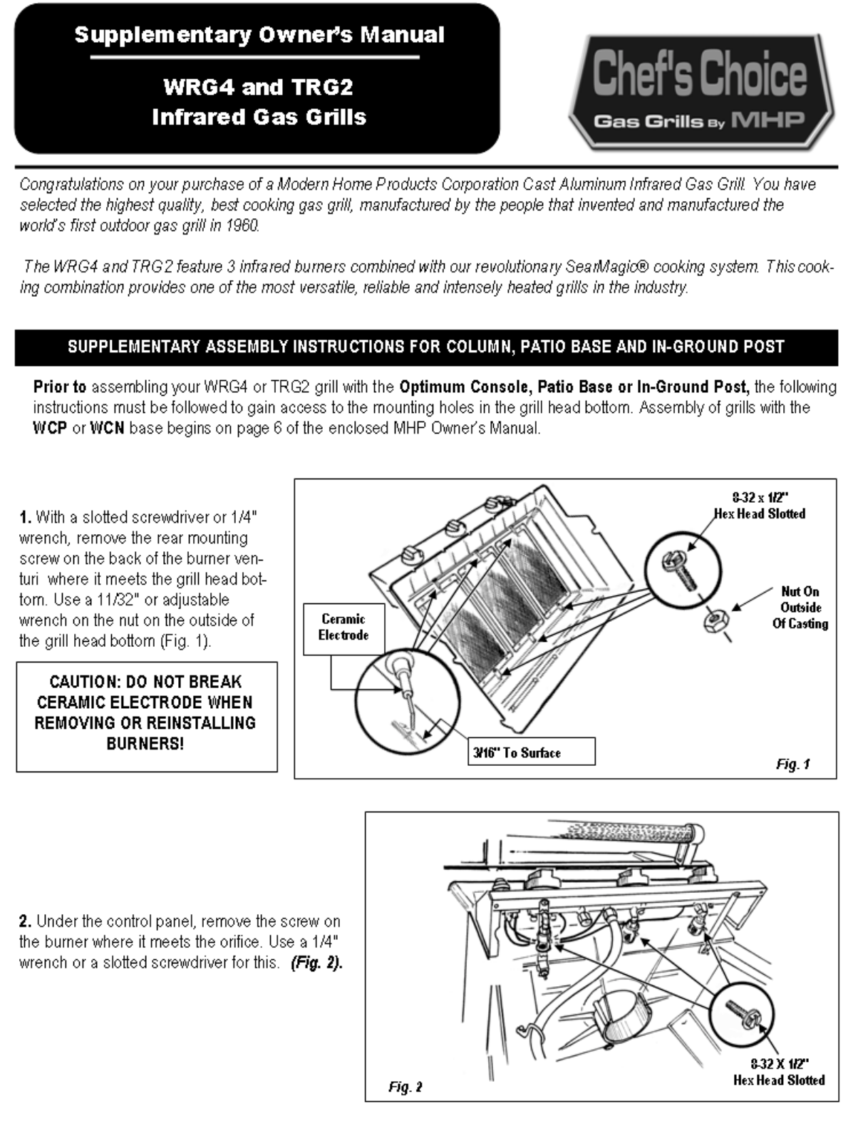 Mhp Wrg4ddps, Wrg4ddns, Wrg4dd, Wrg4, Trg2ns Installation Guide