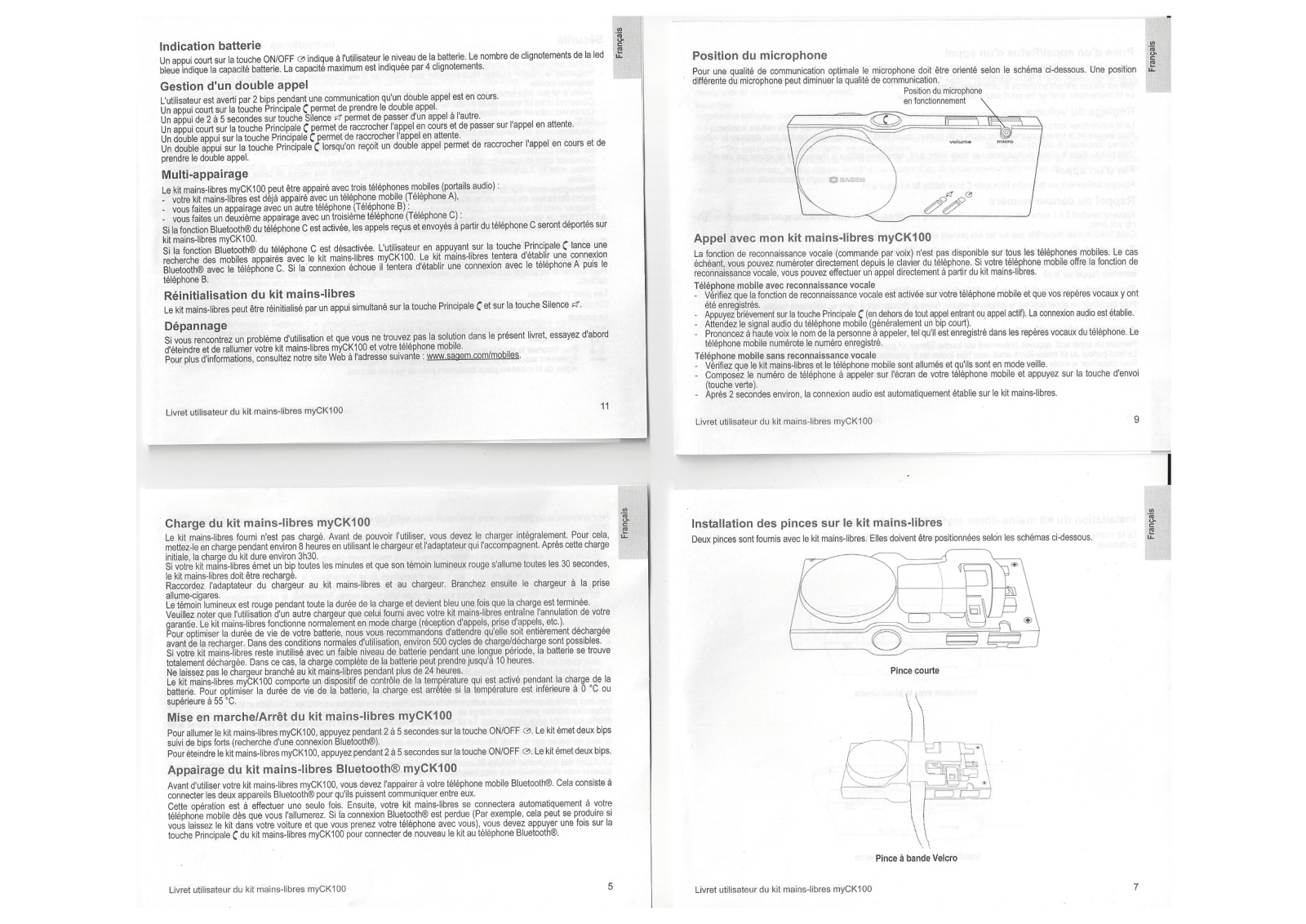 SAGEM CK1 User Manual