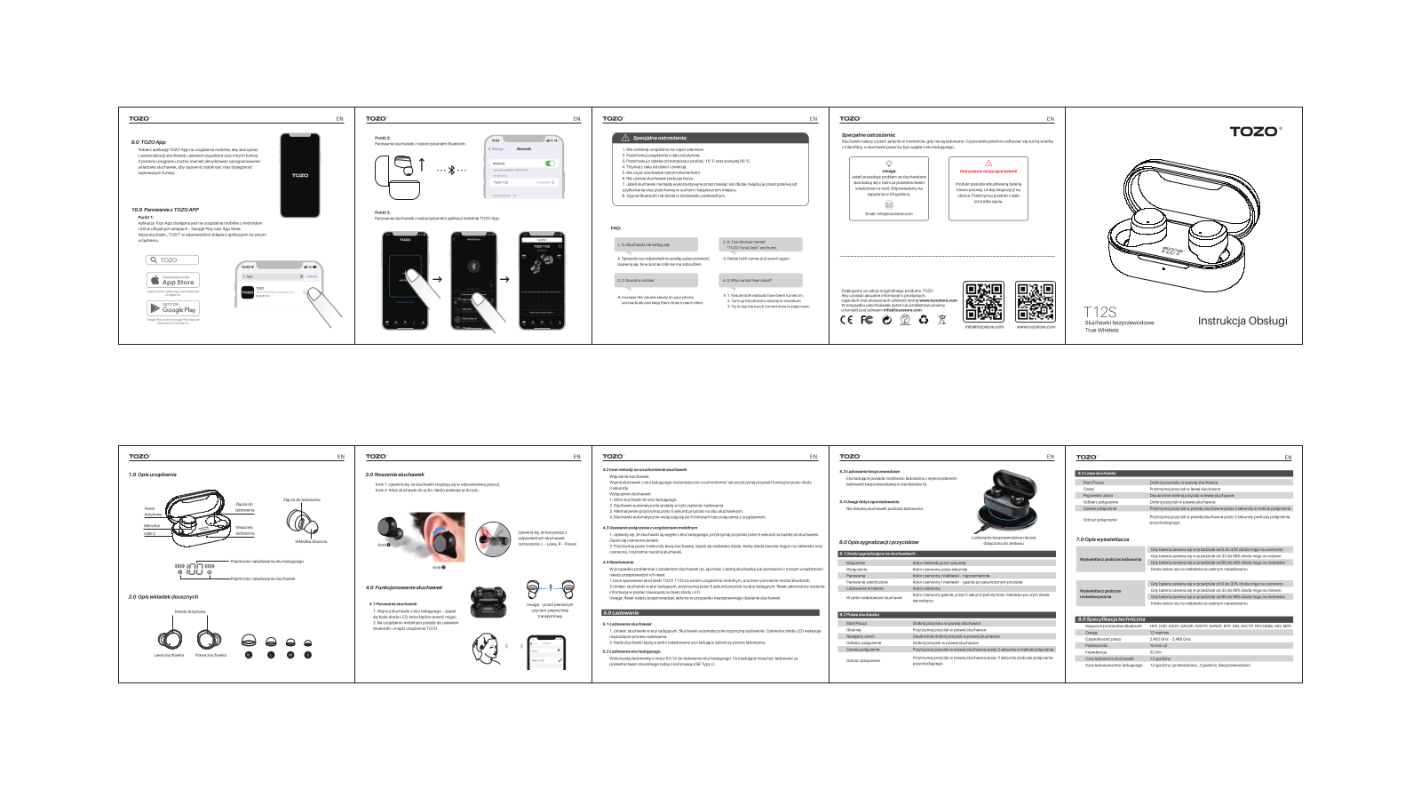 TOZO T12S User guide - ManualMachine.com