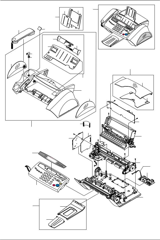 SAMSUNG SF-331P, SF-330 Service Manual Exploded View & Part List