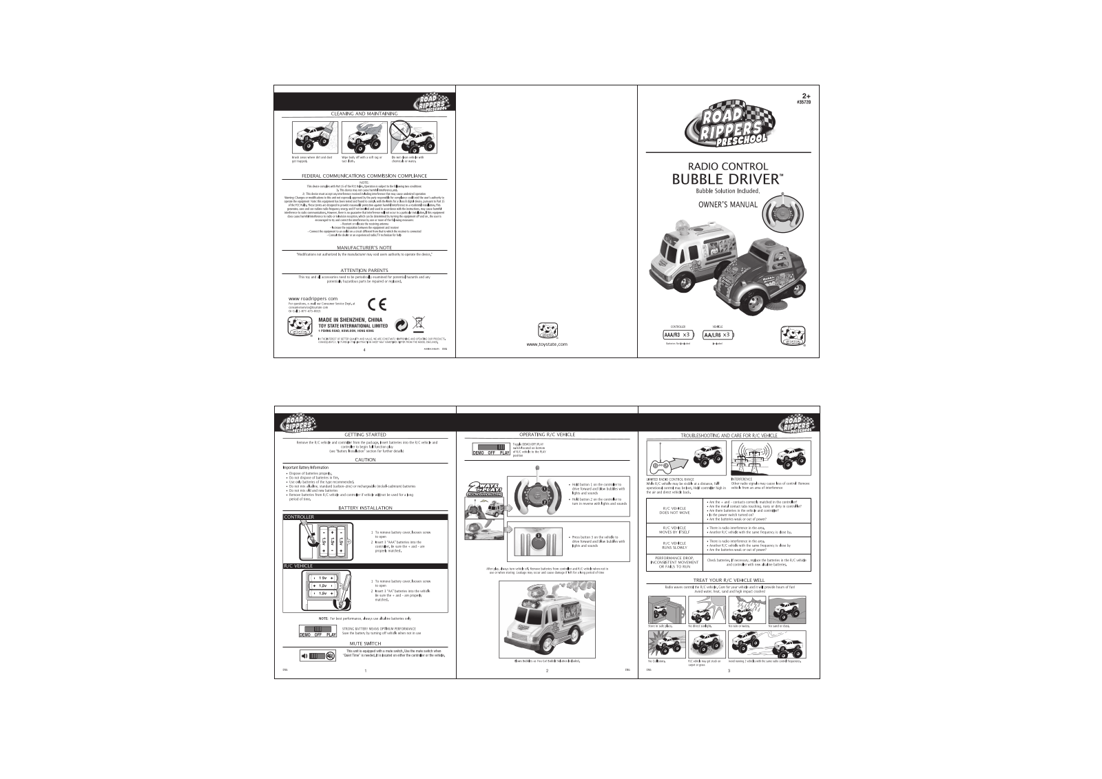 Toy State 35720F27 User Manual