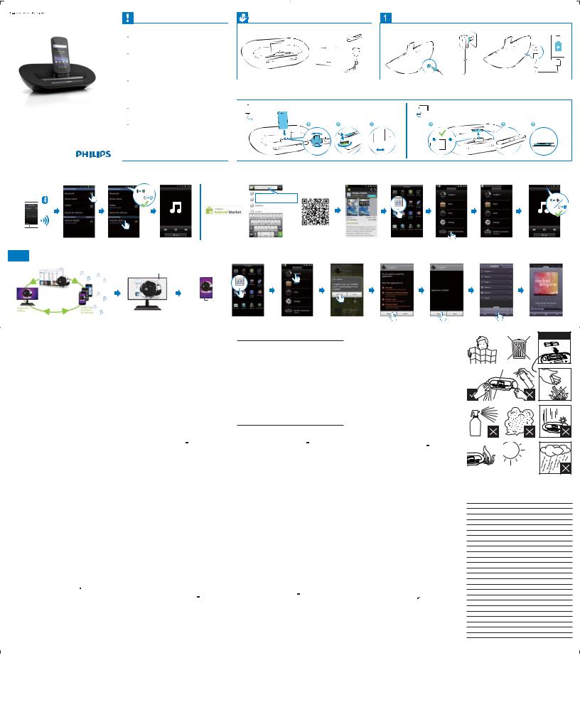 Philips AS351 QUICK START GUIDE