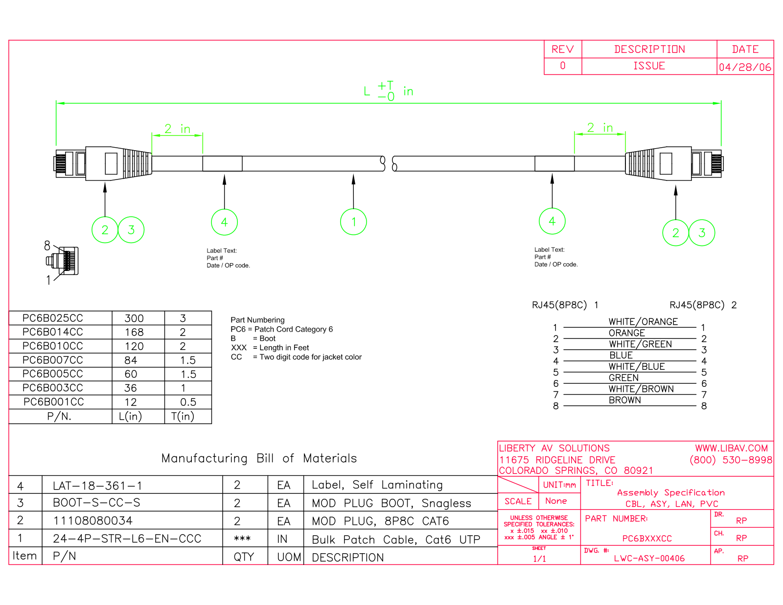 Liberty AV WELTRON-PC6B007BK User Manual