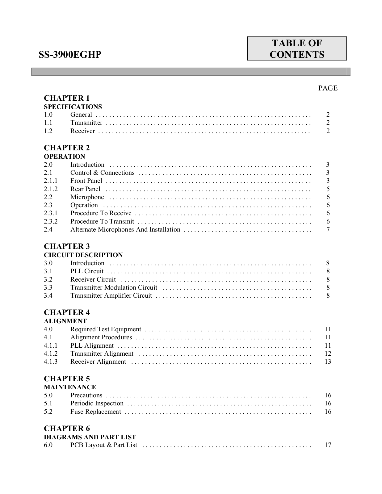 Ranger SS-3900EGHP User Guide