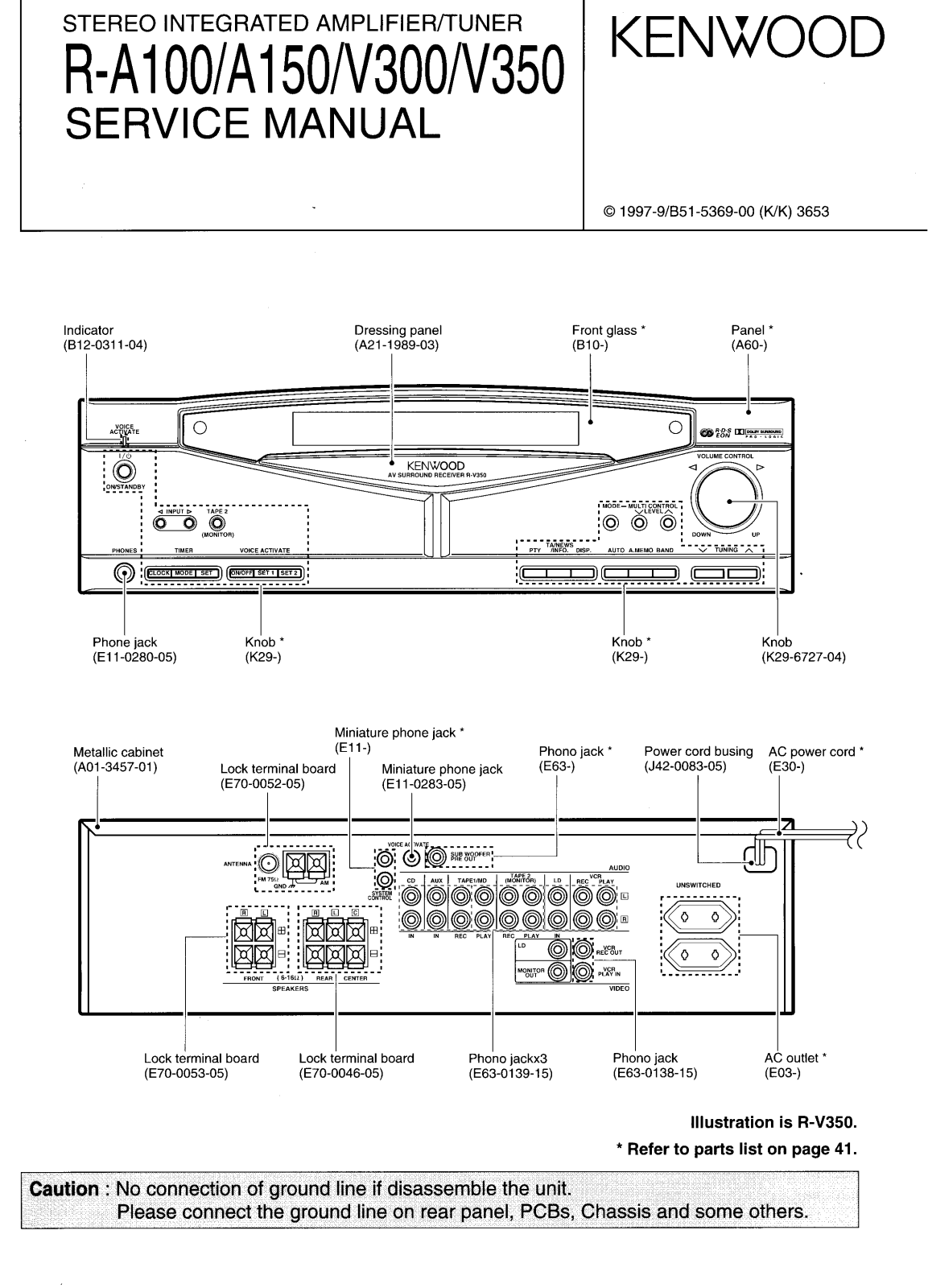 Kenwood RV-300 Service manual