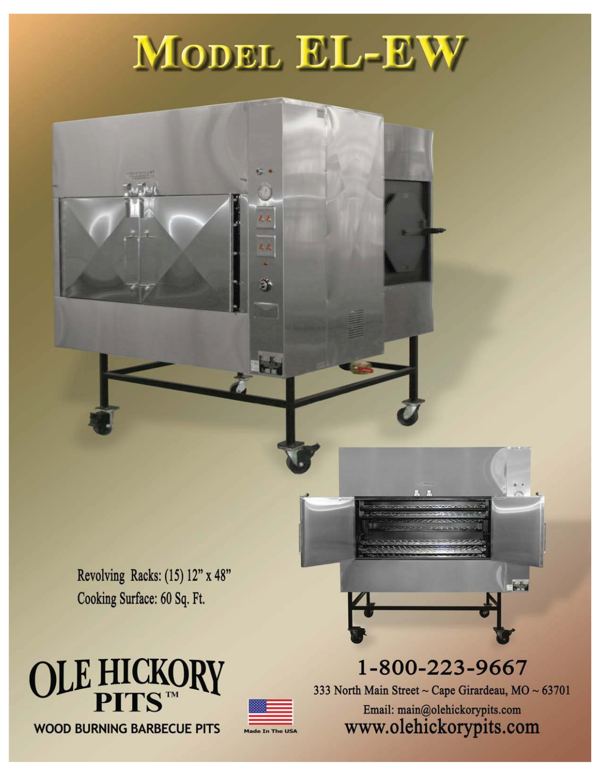 Ole Hickory Pits EL-EW User Manual