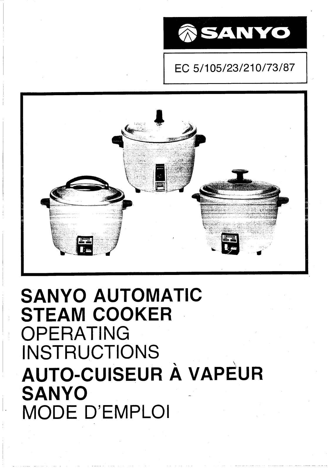 Sanyo EC105 User Manual