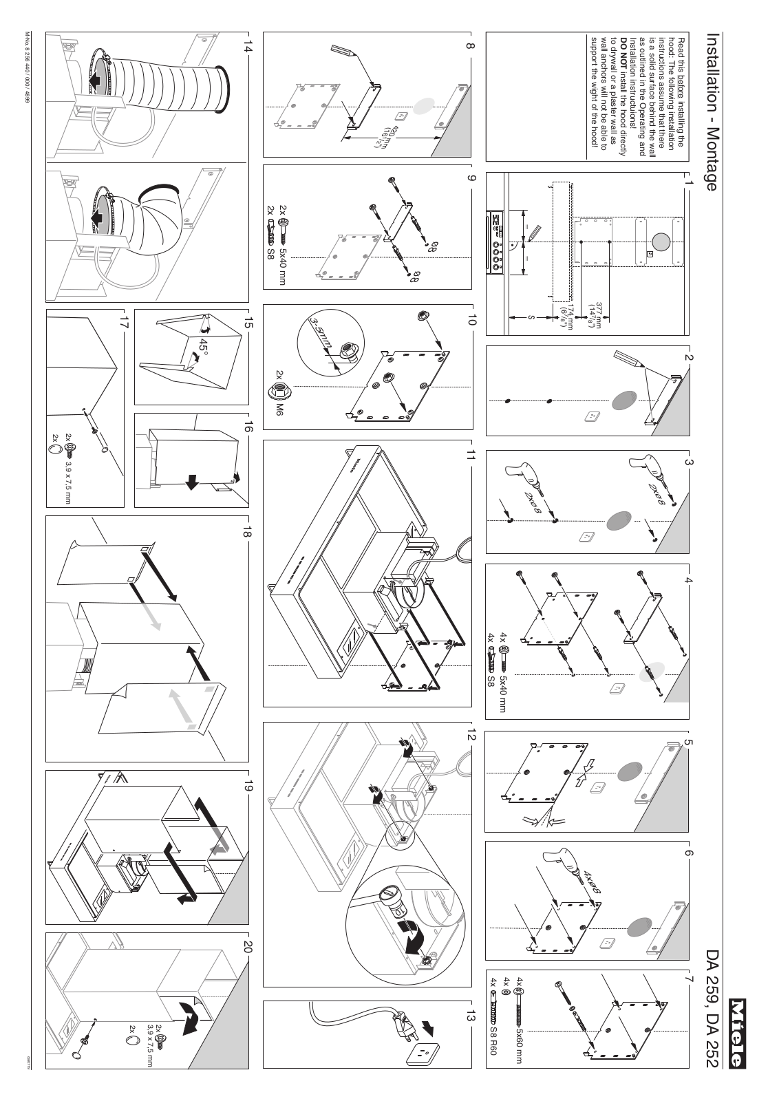 Miele DA252 User Manual