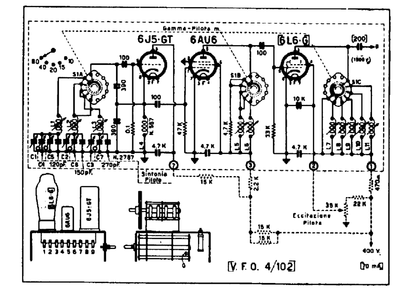 Geloso vfo 4 102 schematic