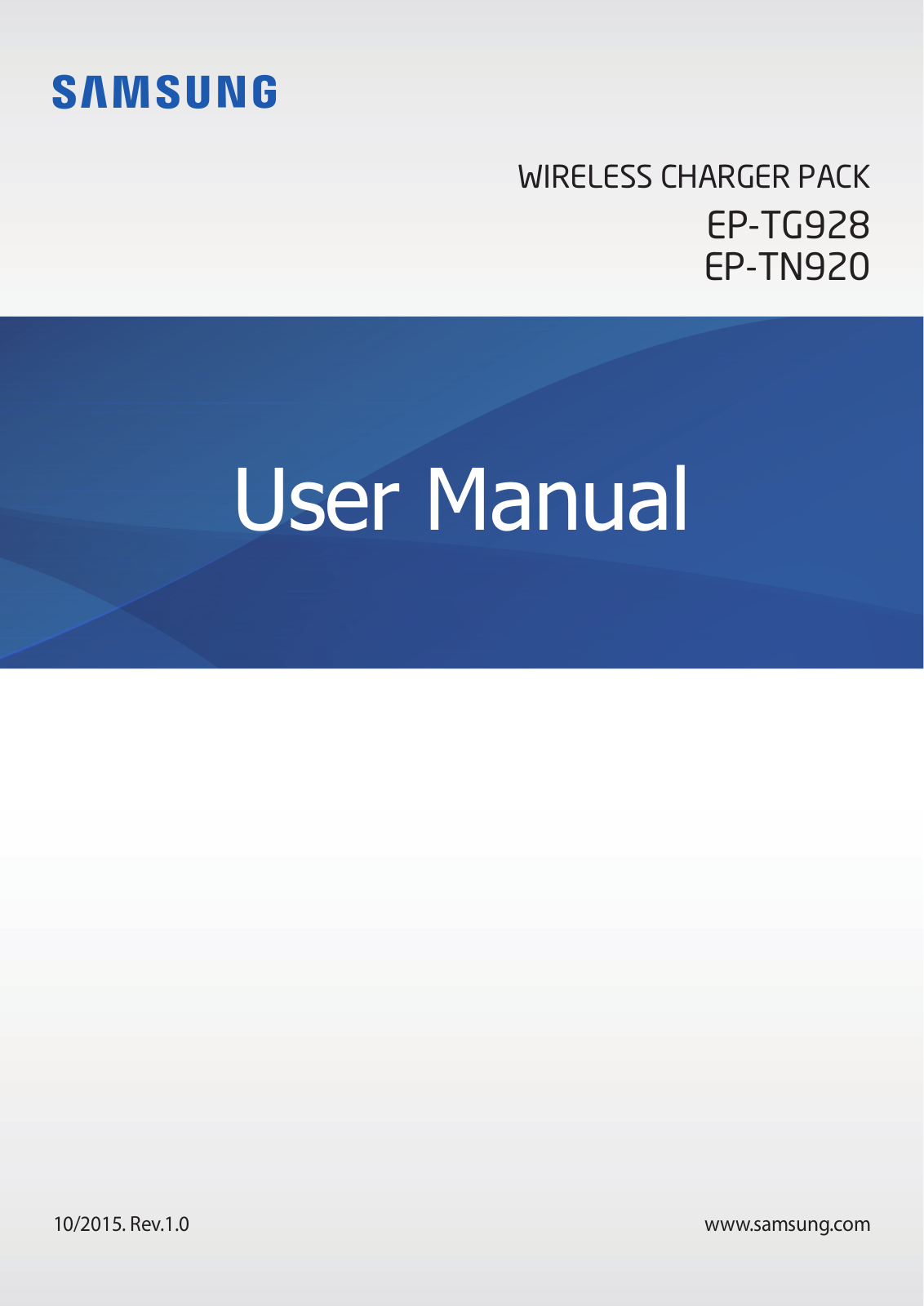 Samsung EP-TN920BSUGUS, EP-TN920BFUGUS, EP-TG928BSUGUS, EP-TG928BFUGUS User Manual