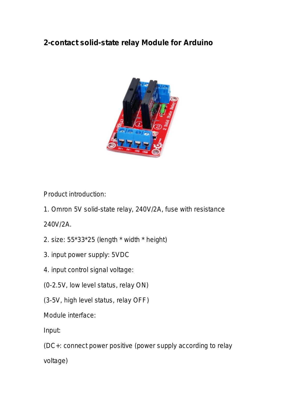 Datasheet DEBO RELAY 2WAY Datasheet (FREI) - ManualMachine.com