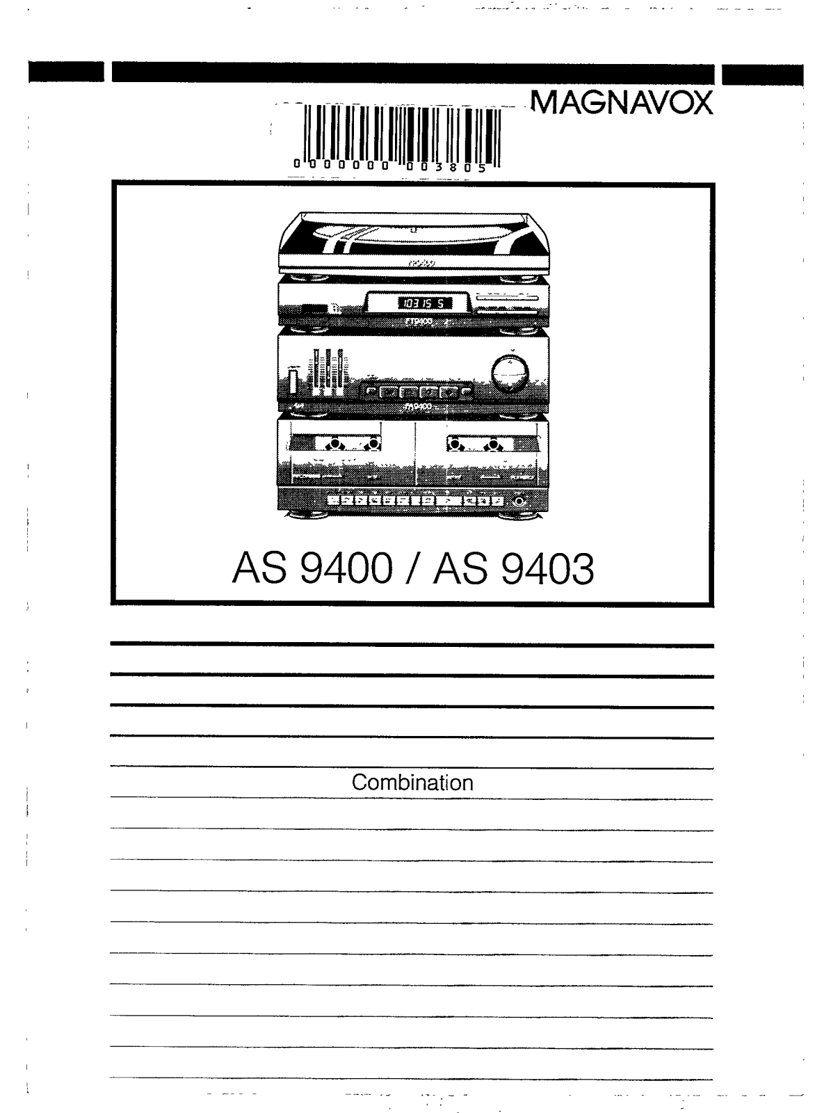 Philips AS9400, AS9403 User Manual