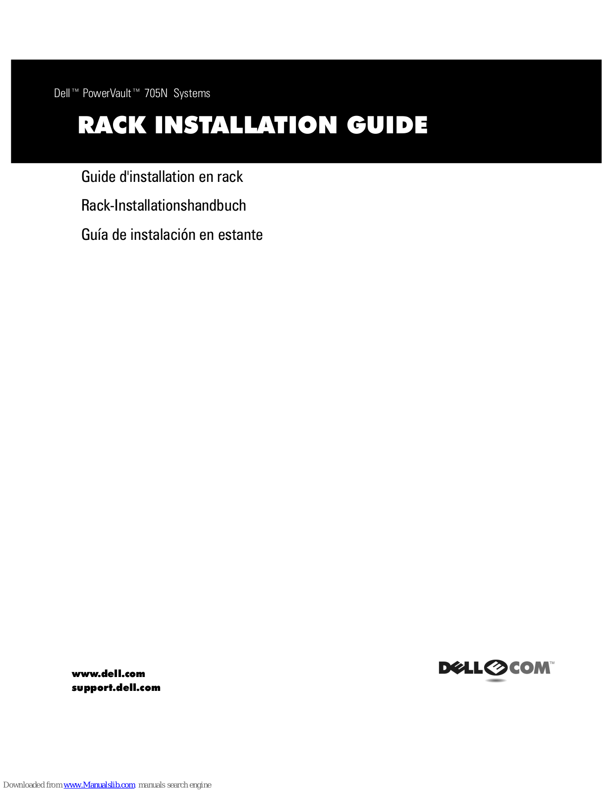 Dell PowerVault 705N, PowerVault 701N Install Manual