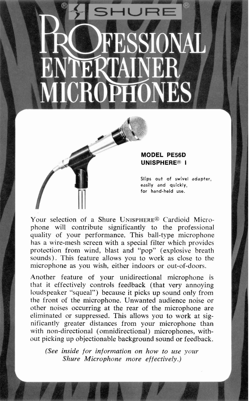 Shure PE56D User Guide - ManualMachine.com