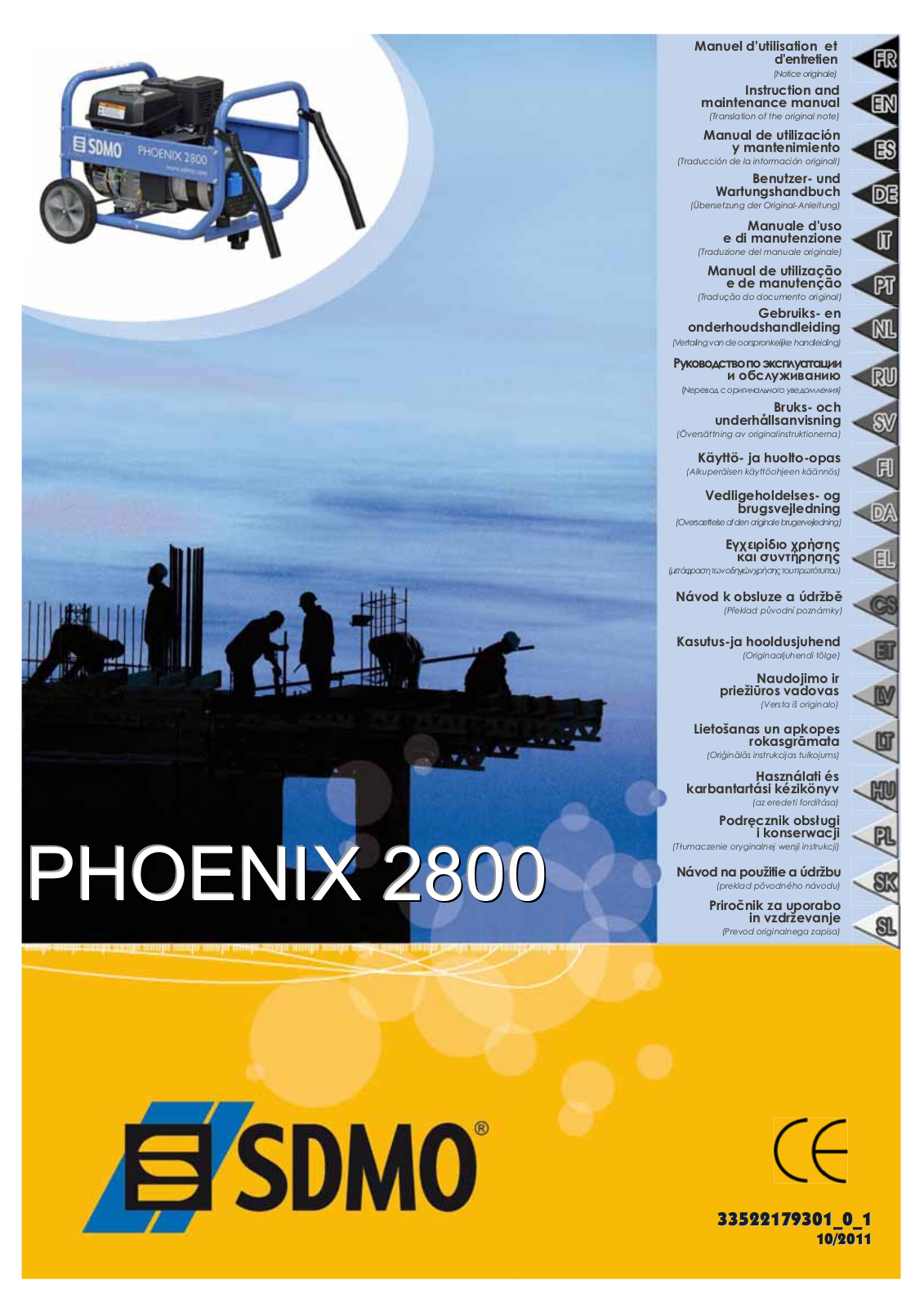 SDMO PHOENIX 4500, PHOENIX 6300 User Manual