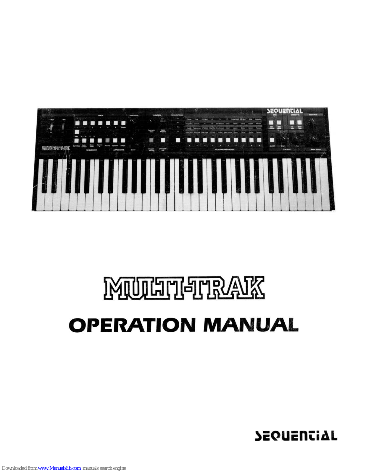 Sequential Multi-Trak Operation Manual