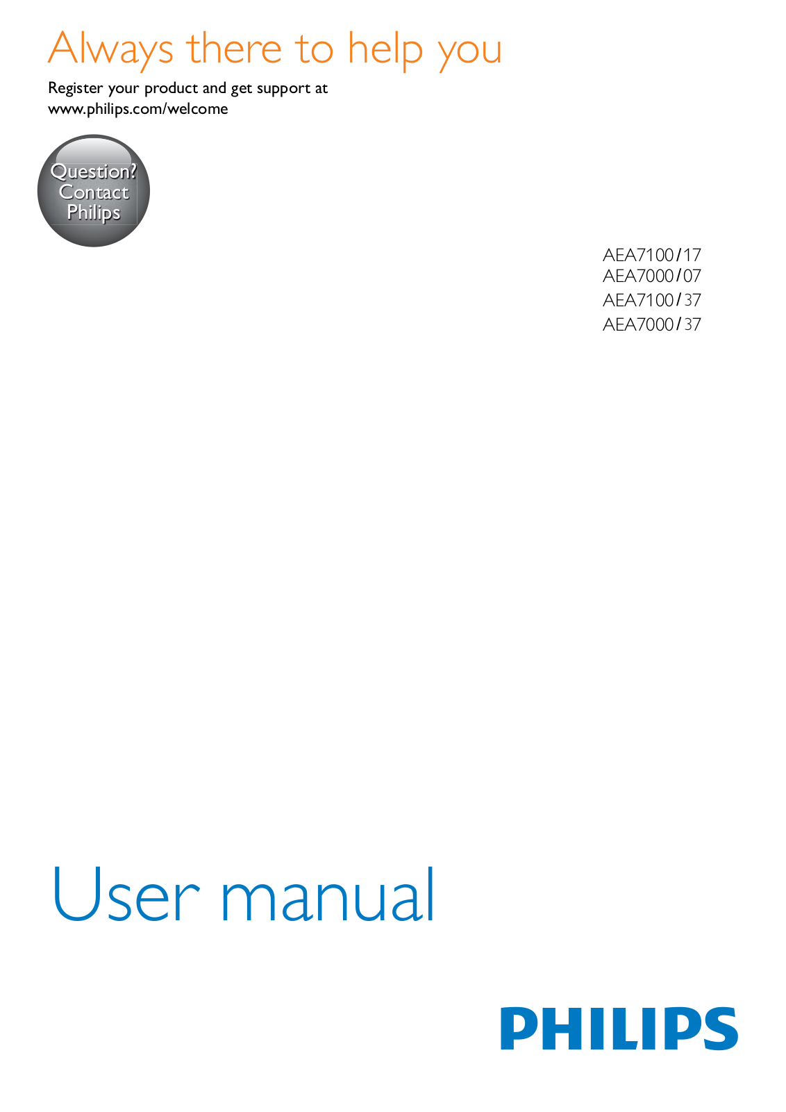 Philips AEA7100MIC User Manual