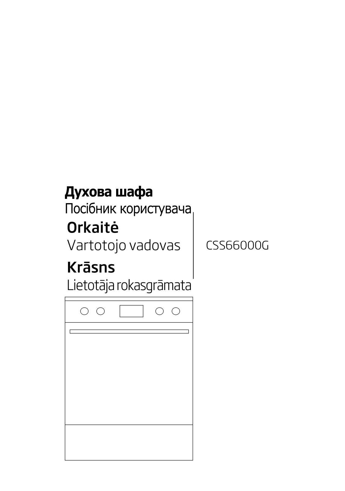 Beko CSS66000G User manual