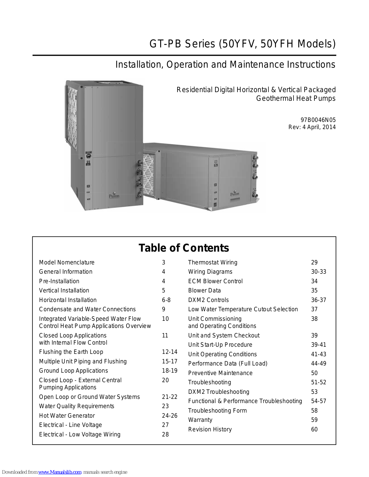 Carrier 50YFV, 50YFH Installation, Operation And Maintenance Instructions - ManualMachine.com
