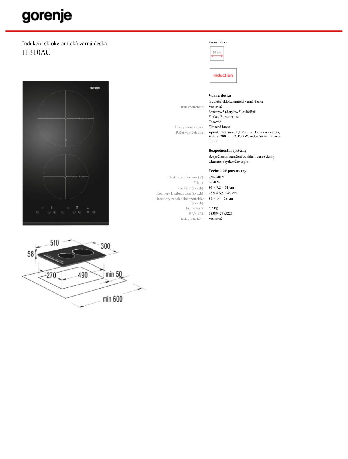 Gorenje IT 310 AC User Manual