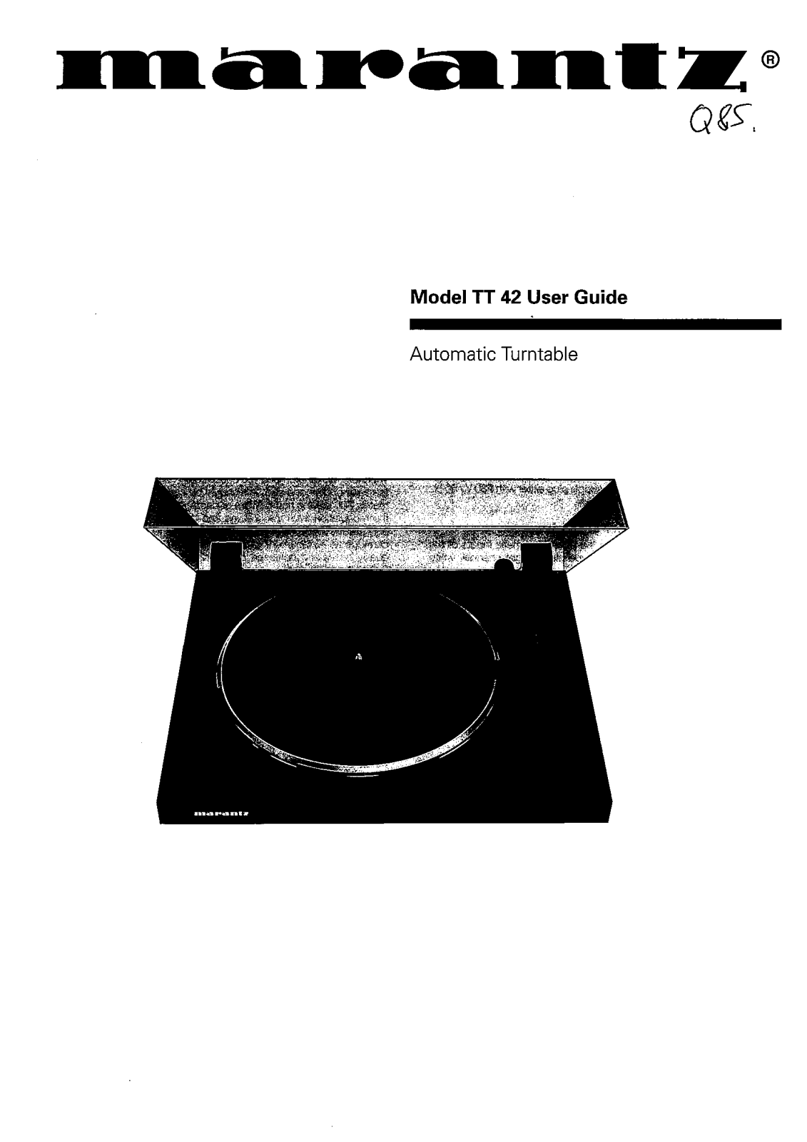 MARANTZ TT-42 User Manual - ManualMachine.com