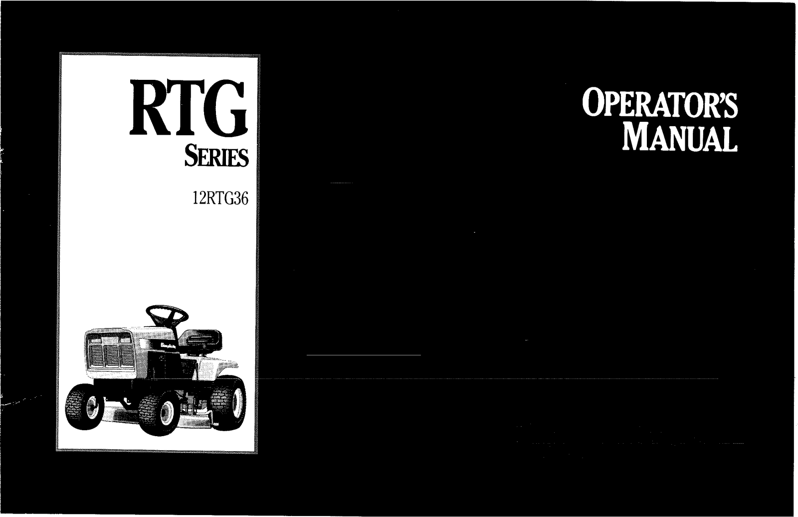 Snapper 12RTG36 User Manual